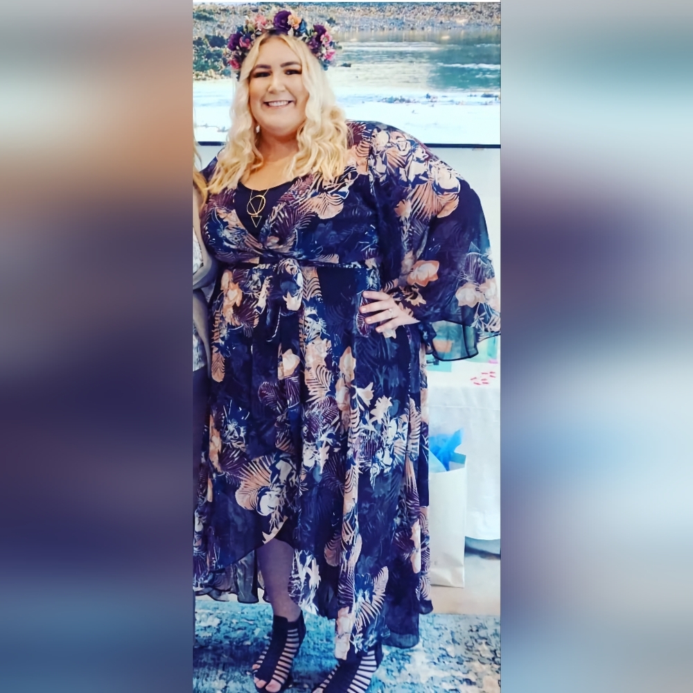 City Chic Floral Dress Plus Size 24